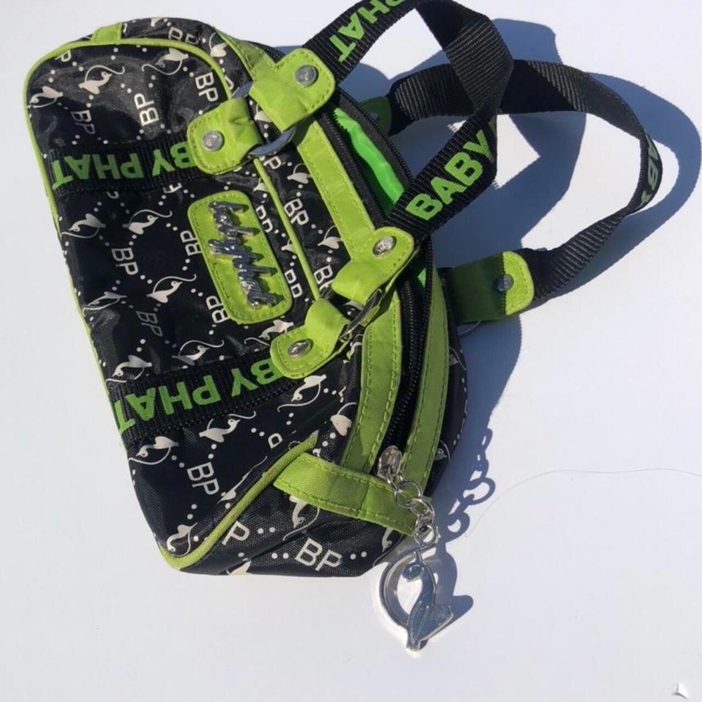 💚💙 super RARE y2k baguette baby phat shoulder bag 💚💙 .｡.:*☆